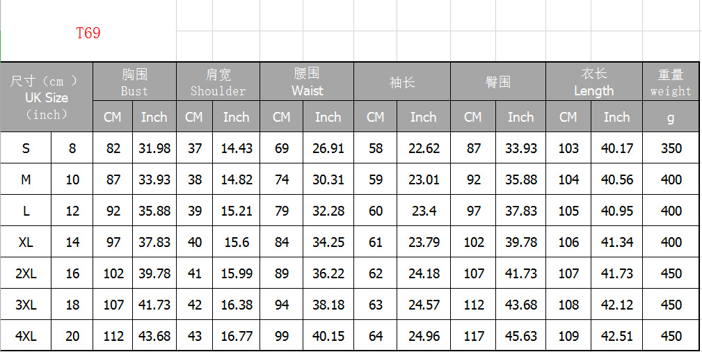 dvf连衣裙尺码对照表图片