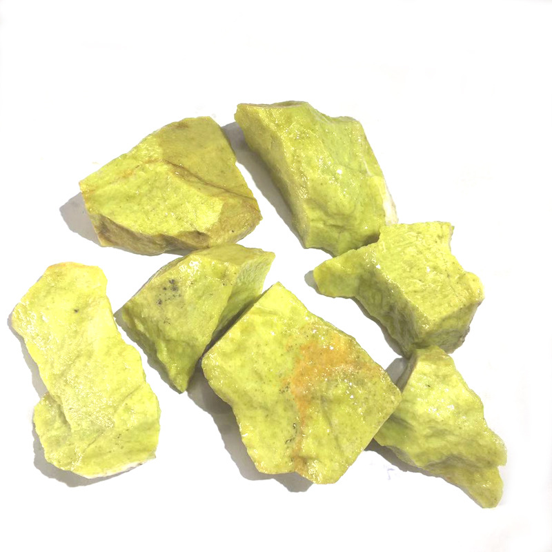 天然柠檬石原石 矿物标本水晶石碎石 大颗粒柠檬石装饰工艺摆件