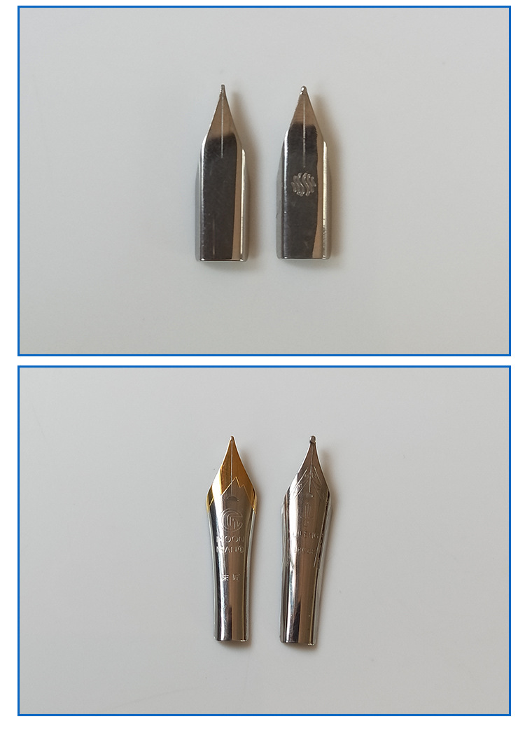 钢笔配件铱金笔尖 现货批发不锈钢办公文具 学生钢笔笔头钢笔尖