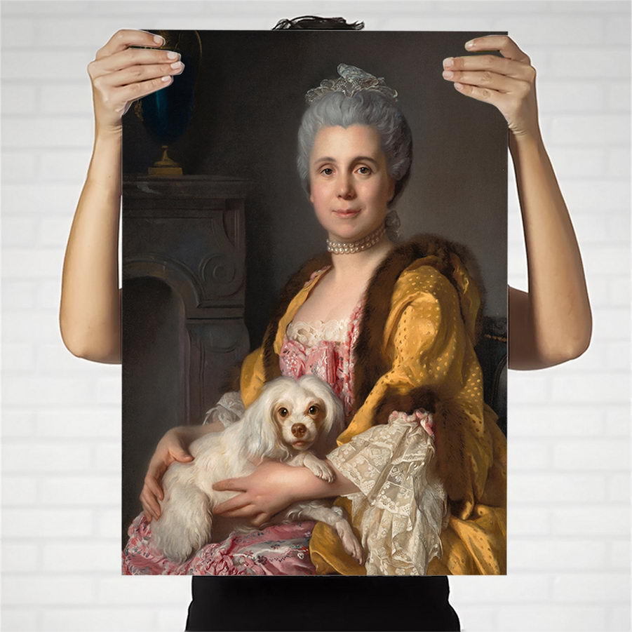 法国艺术微喷打印画芯定制约瑟夫西弗德杜普莱西斯人物肖像挂画