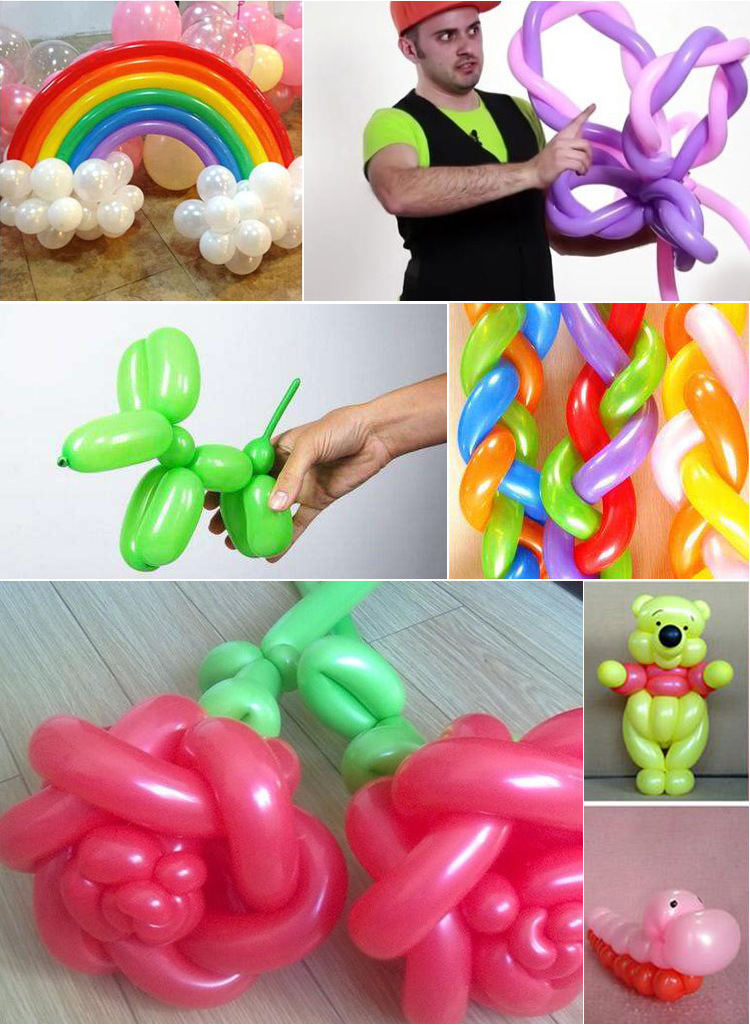 8克200个混色装diy编制造型气球批发