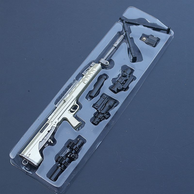 绝地大逃杀吃鸡武器qbu88式狙击枪模型摆件合金兵器钥匙扣玩具