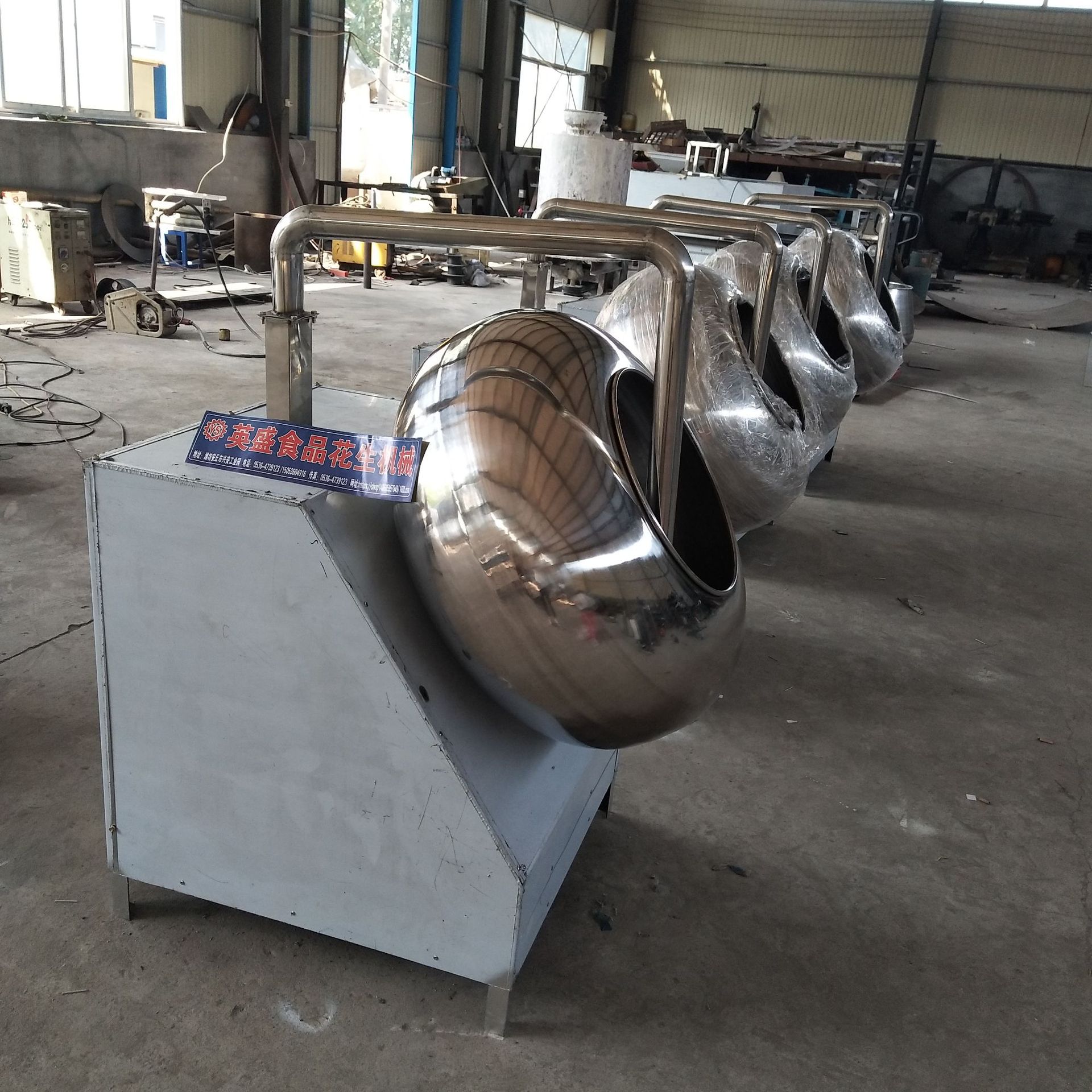 生产鱼皮花生 设备裹衣花生 日本豆咖啡豆 裹衣机 包衣机设备