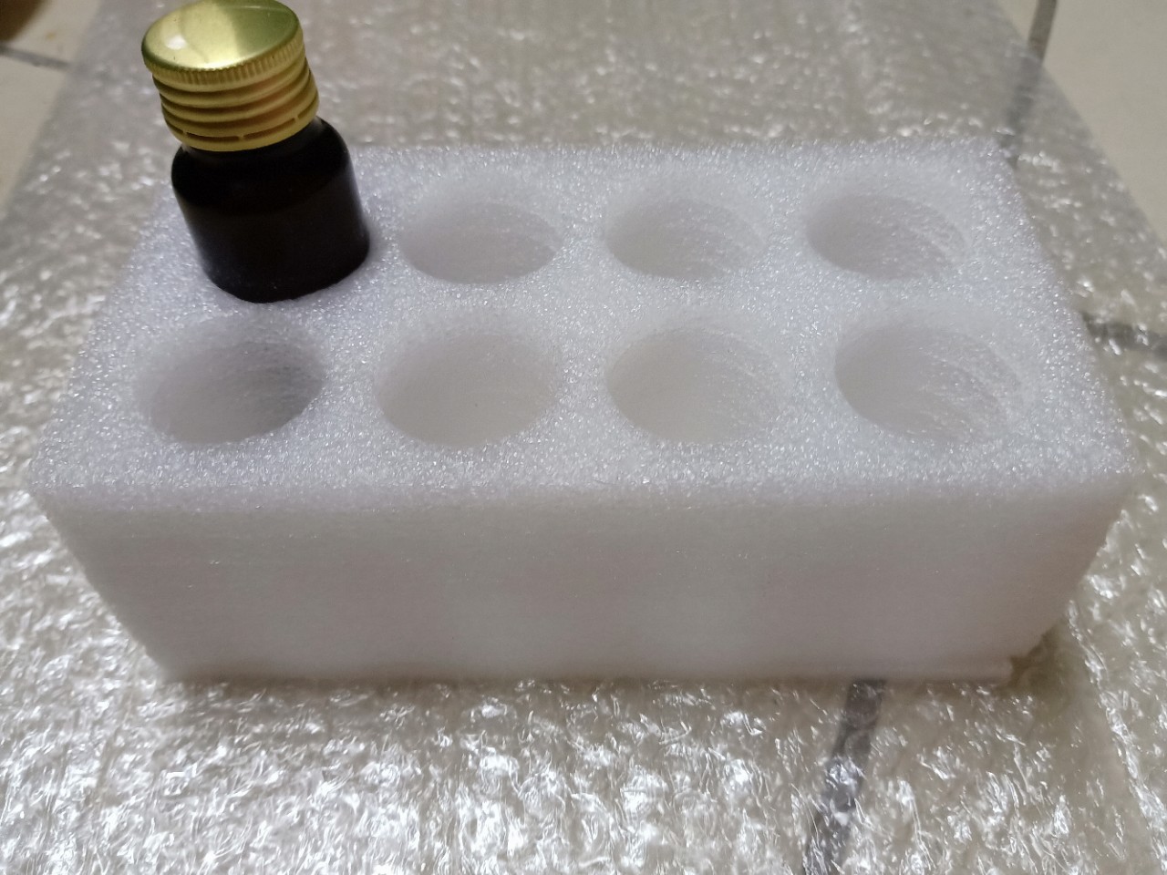 广州白云区太和泡棉厂 专业订做玻璃瓶珍珠棉 珍珠棉上下套