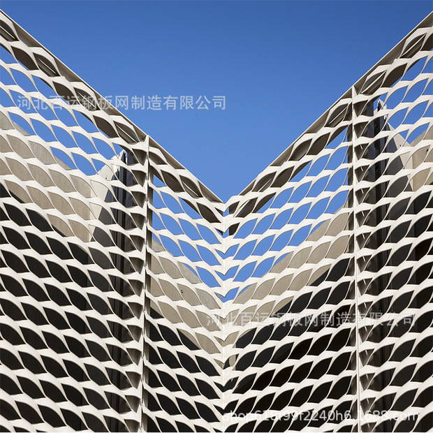 菱形孔铝网吊顶铝板拉伸网天花装饰铝扩张钢板网片厂家