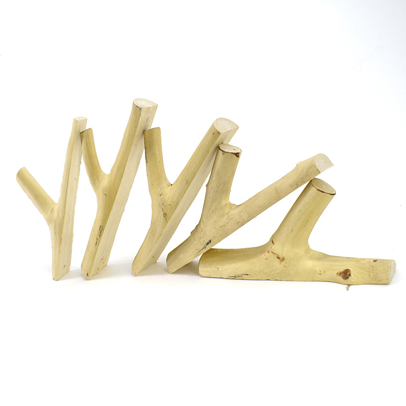 diy实木壁挂树枝粘钩田园装饰挂钩墙面壁饰复古创意原木树杈挂钩