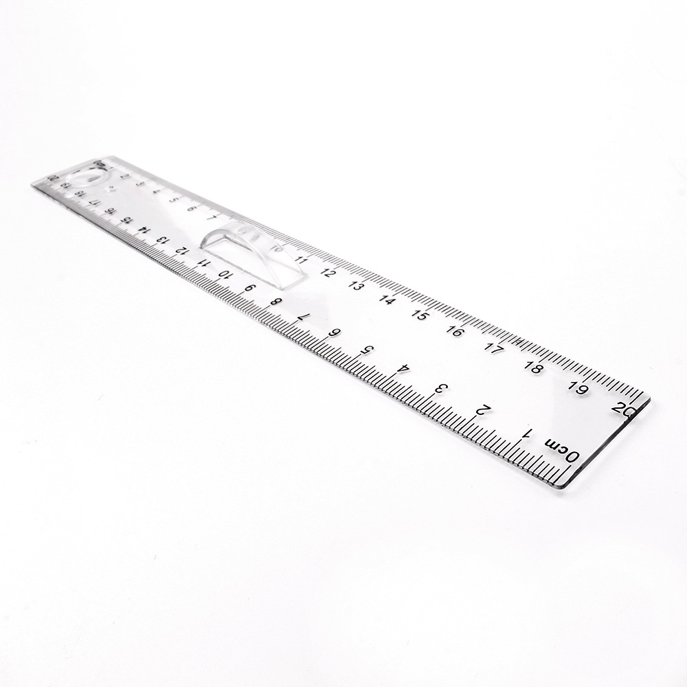 透明直尺印logo20cm手柄直尺学生创意尺子礼品套装广告尺-阿里巴巴