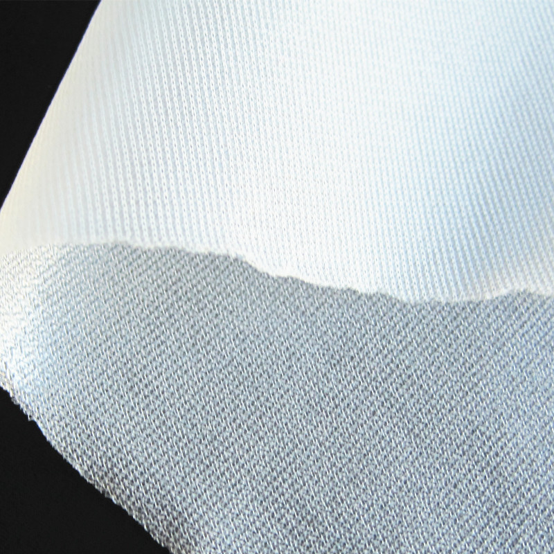 厂家定制服装内里防水布生理内裤防水面料_白色网布网纱复合tpu膜