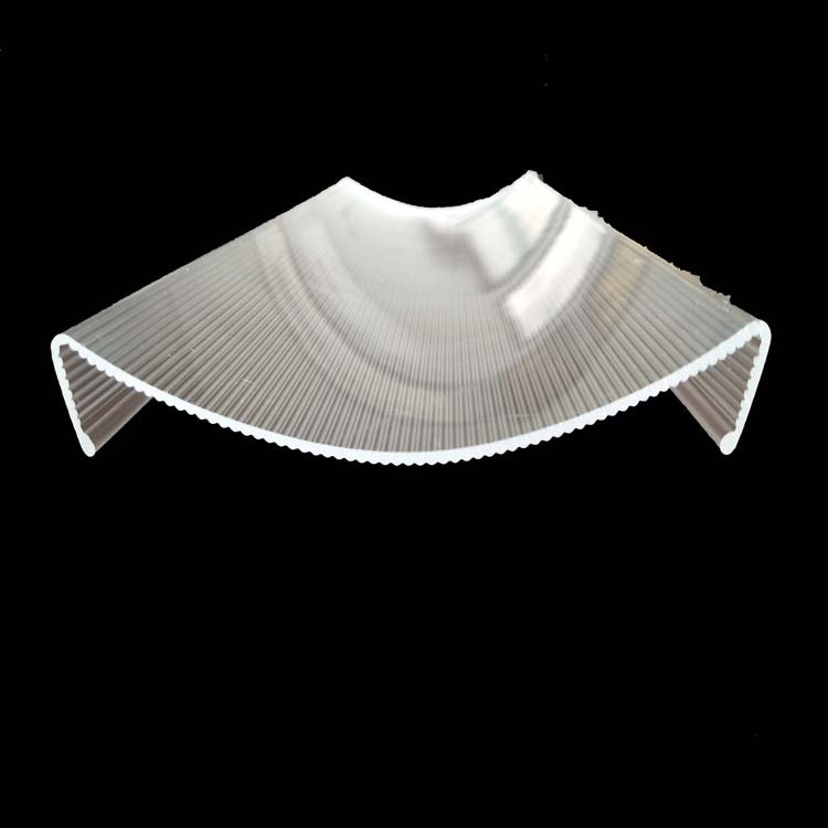 挤塑压克力灯罩景光灯条纹灯罩亚克力罩pmma透明灯罩大型超市灯罩