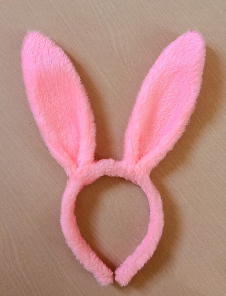 可爱儿童演唱会毛绒兔耳朵发箍毛绒兔耳朵头箍亚马逊速卖通热销