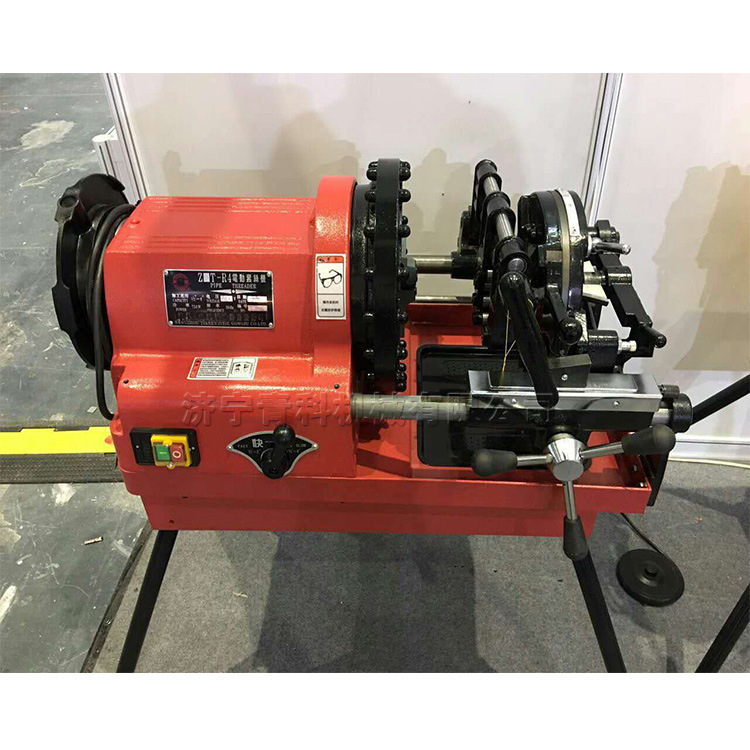 装修工人常备切管套丝机钢管切断倒角车丝一体机便携电动套丝机