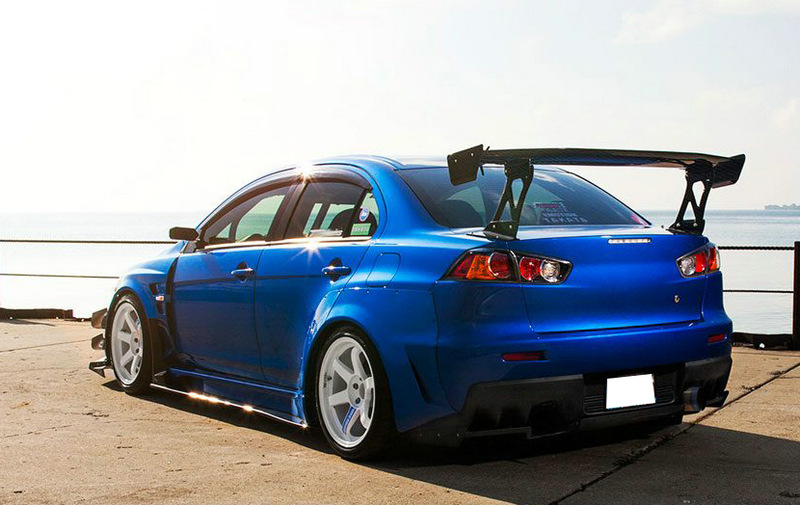 适用于三菱evo 10/翼神varis碳纤维改装gt大尾翼翼神树脂gt大尾翼