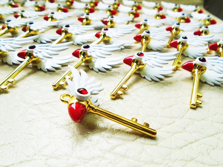 百变小樱鸟头鸟杖吊坠魔杖挂件饰品动漫小樱钥匙扣魔术卡cosplay