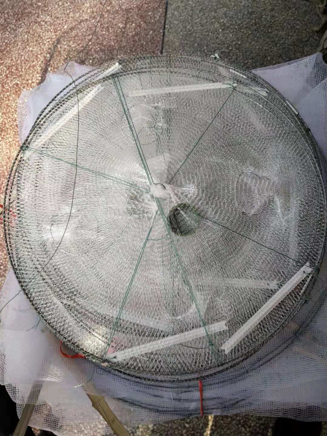 折叠鱼网渔网虾笼捕鱼笼黄鳝笼龙虾网捕虾4嘴33厘米自动泥鳅抓鱼