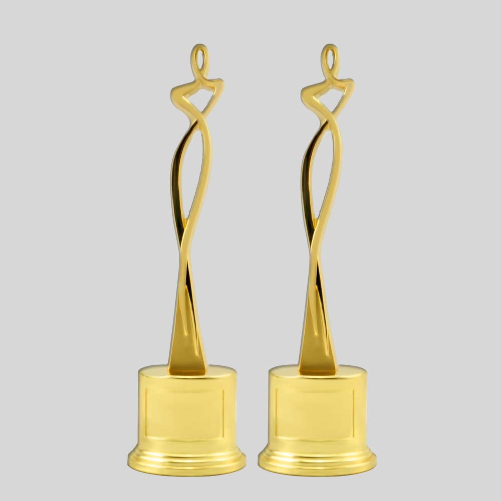 抽像人体创意奖杯金属电镀奖杯定做合金奖座年会颁奖新款比赛纪念