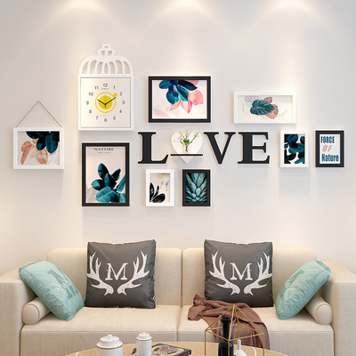 网红ins风店铺房间布置墙面装饰品网咖客厅卧室墙体墙壁挂件花