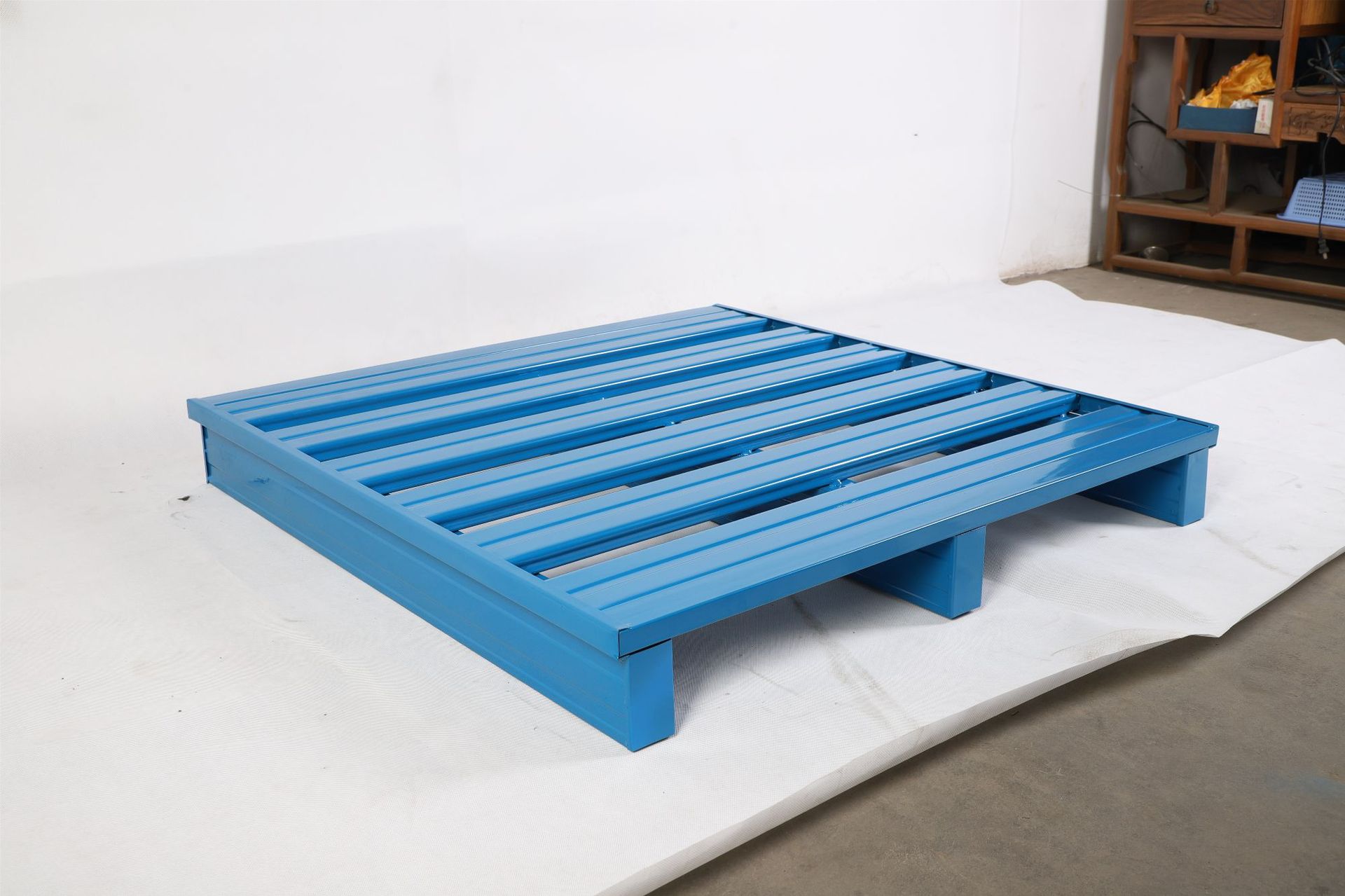 厂家直销金属钢制托盘 半铺货架铁托板 钢制托盘仓储物流卡板定制