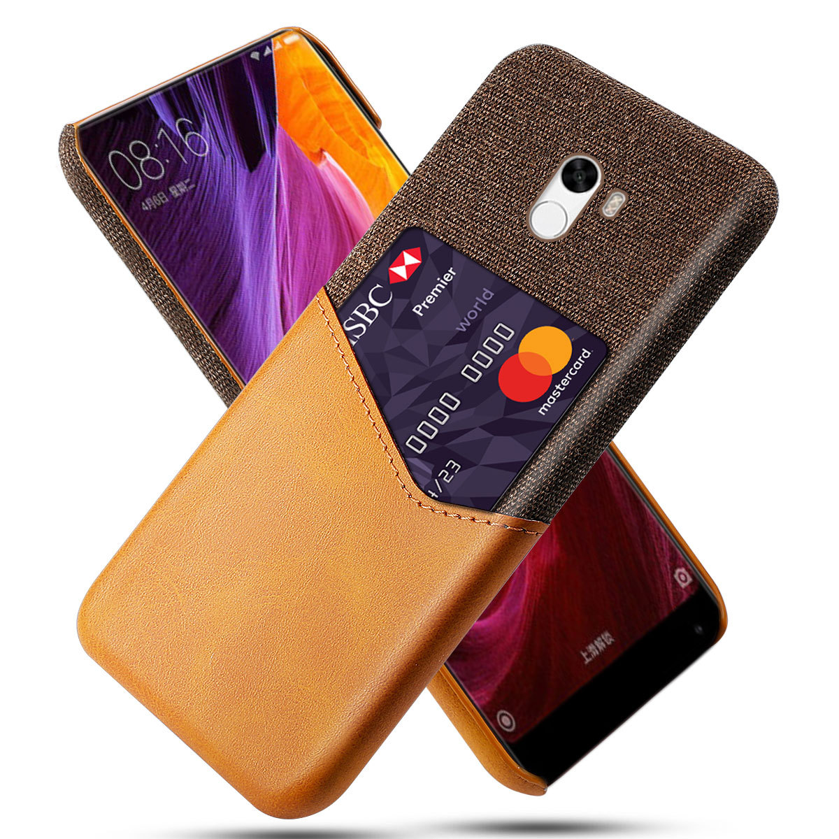 小米mix手机壳拼接布纹xiaomi mix手机保护套 全包防摔防震新皮套