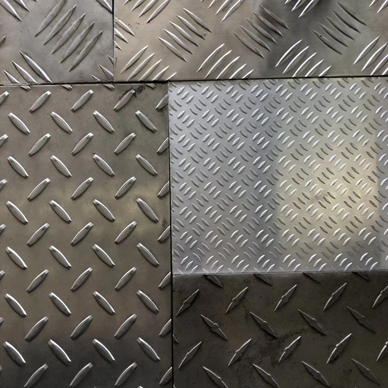 直销防滑五条筋花纹路铝板 1060h24铝花纹板车厢防滑专用铝板加工-阿