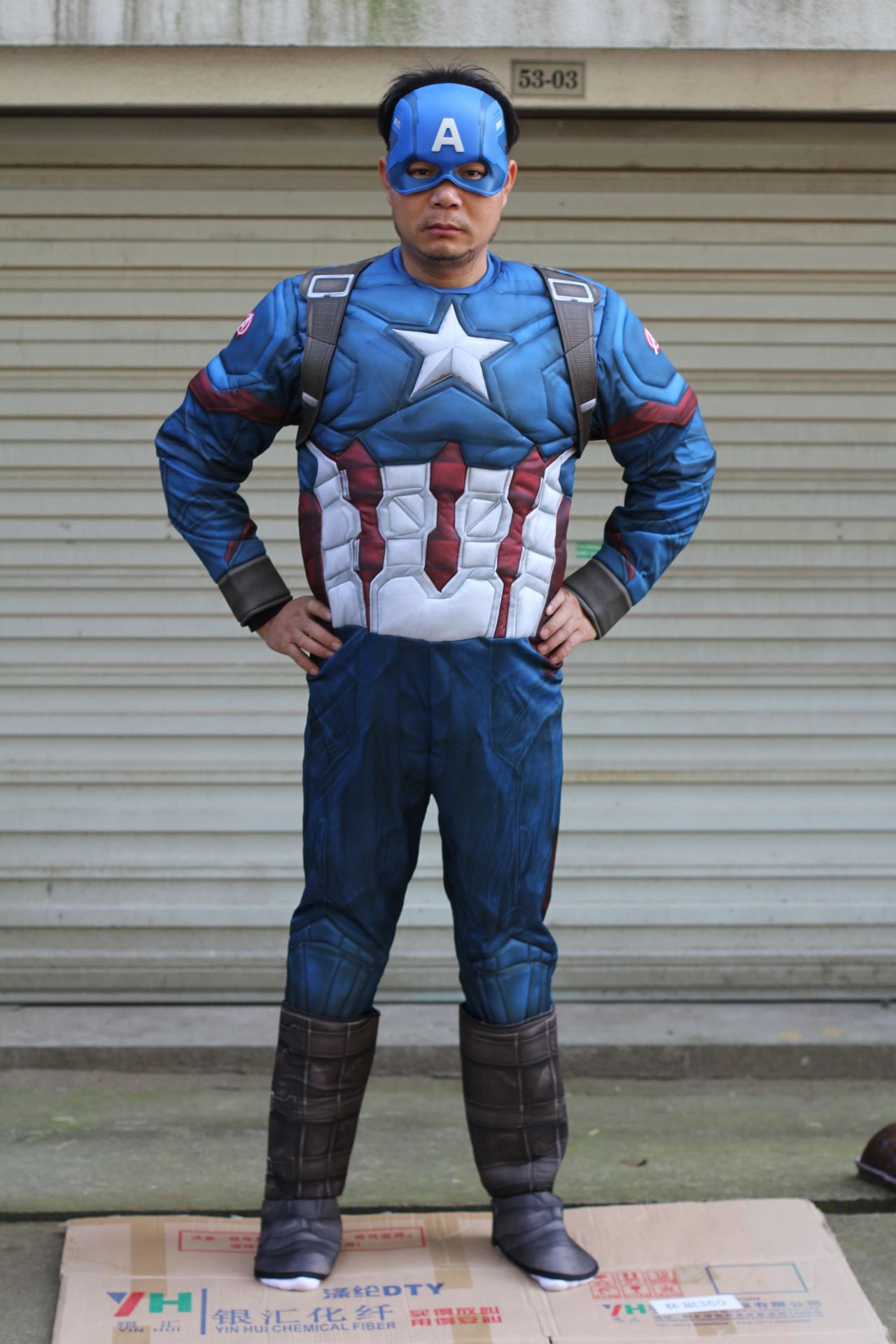 成人美国队长服装英雄动漫复仇者联盟漫威服装舞会装扮服饰道具男