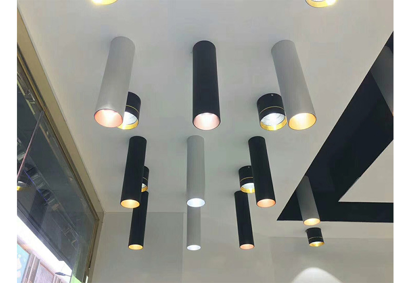 led明装筒灯创意长筒灯吧台灯餐厅吊线射灯艺术led吊灯 现代吊灯