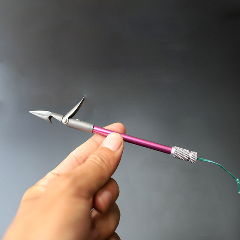 射鱼镖 骑士鱼镖 440c钛合金304鱼镖 弹弓打鱼三棱柳叶飞鲨镖