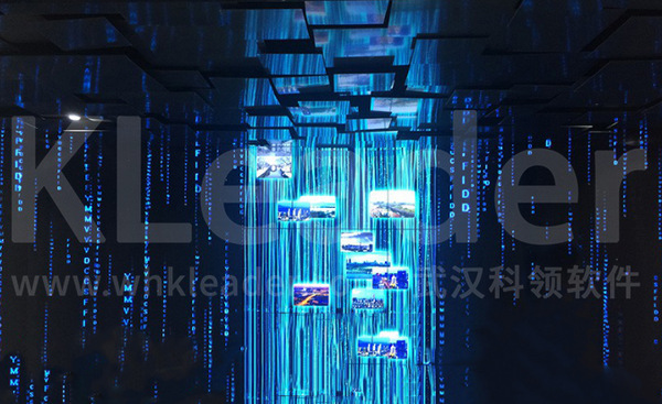 信息瀑布,数字瀑布流,互动投影展示系统,流式图片,桌面led流水