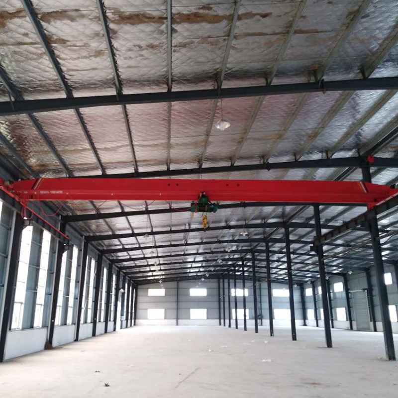 厂家供应单梁行吊低噪音仓库料场用5吨电动单梁桥式起重机