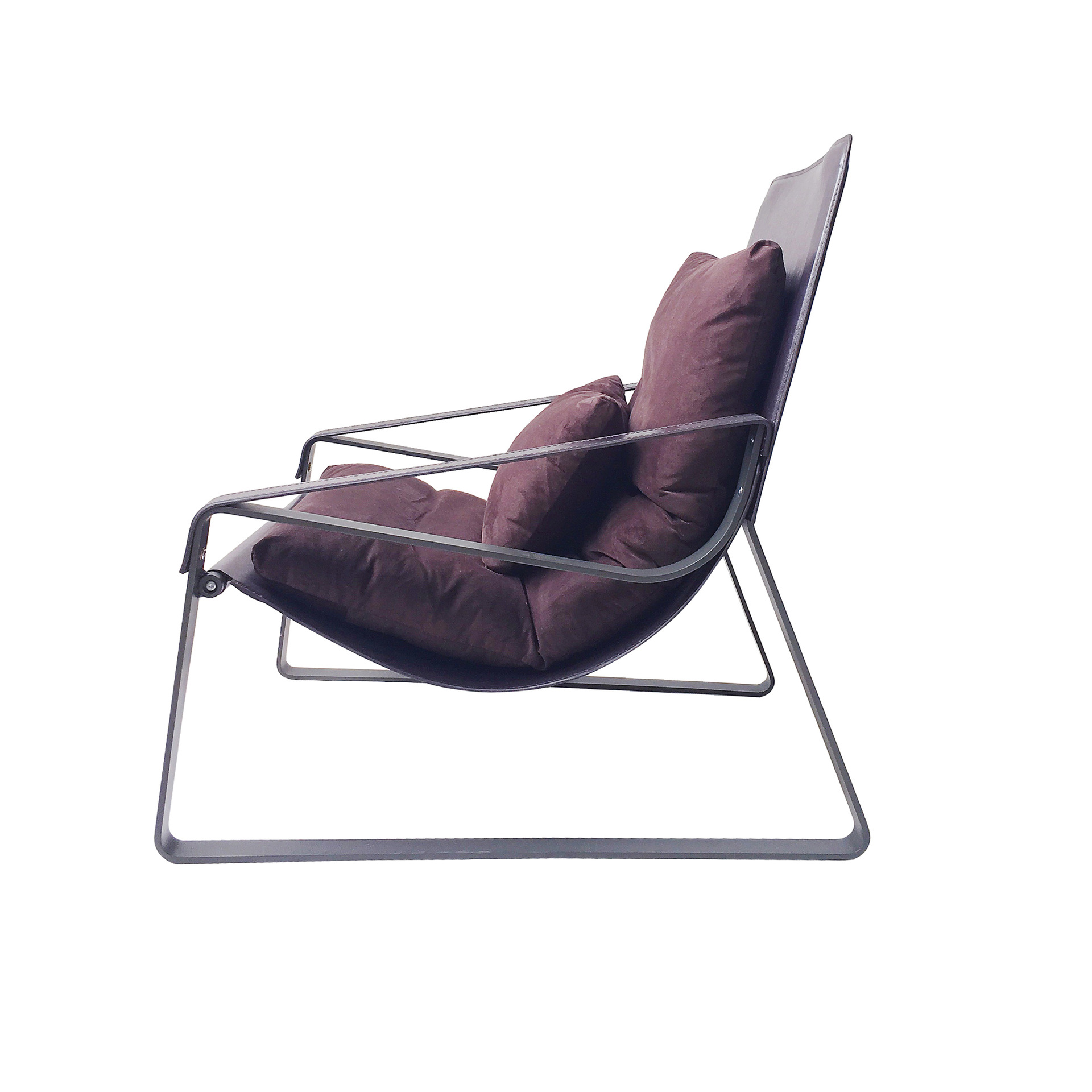 意大利休闲椅沙发椅躺靠椅单位沙发工业风硬皮北欧设计师椅可定制