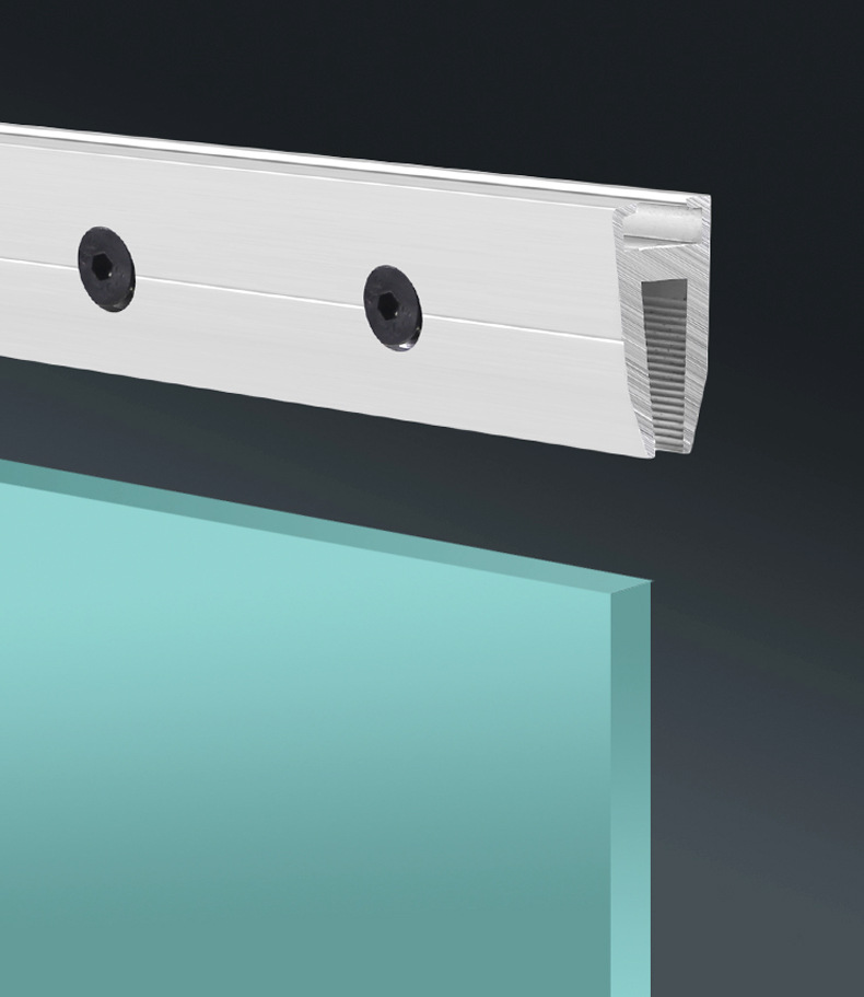 自动门新款免打孔长门夹 感应门吊夹门夹1米玻璃不开孔夹