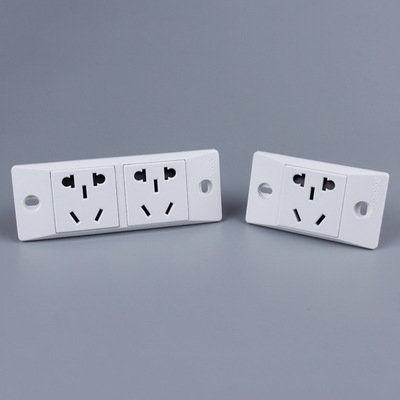 新国标五孔插座 工业流水线机柜插座118型电源插座一位两位11802a