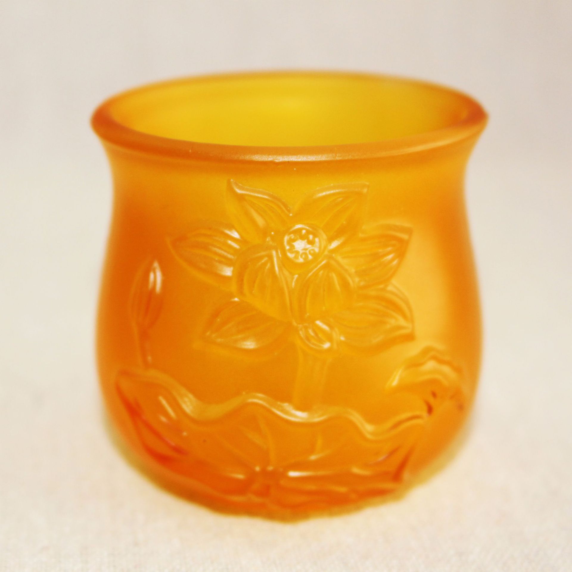 佛教用品家用佛堂供具圣水杯 居家礼佛琉璃净水杯莲花供水杯批发