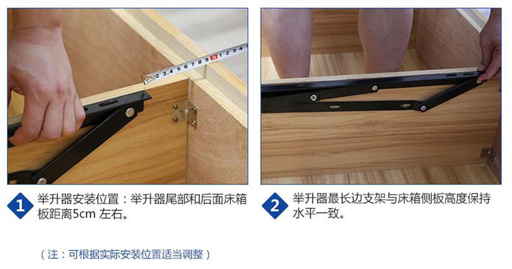 供应床用举升器 升降液压杆支撑杆床箱举升器家具五金3.0五金配件