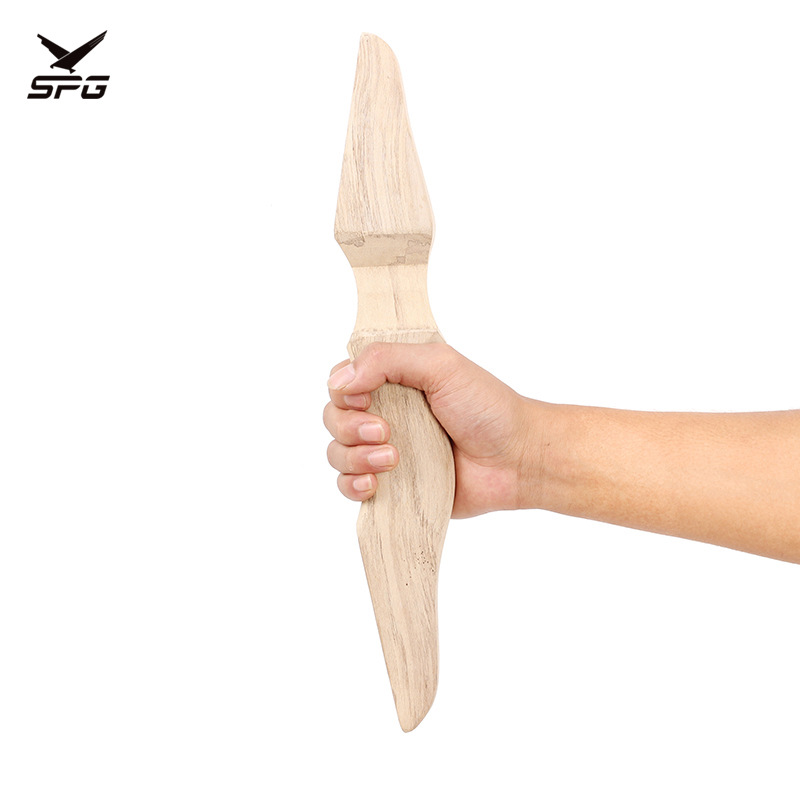 原木色木质弓把实木握把 可装弓片减震 直拉传统弓箭射箭配件现货