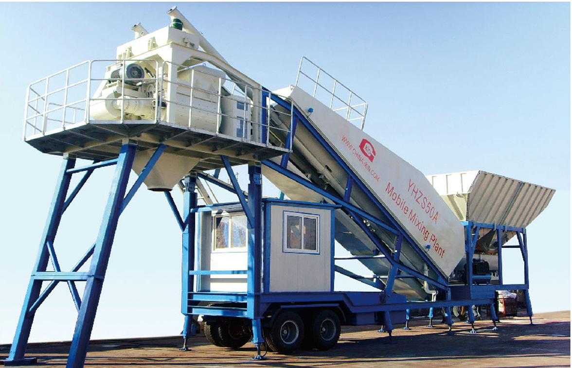 移动搅拌站混凝土移动搅拌站 挂车式移动搅拌站 模块式移动搅拌站