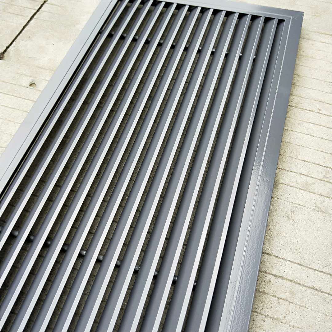 铝合金不锈钢门铰型双层条缝型防雨百叶中央空调检修出风口