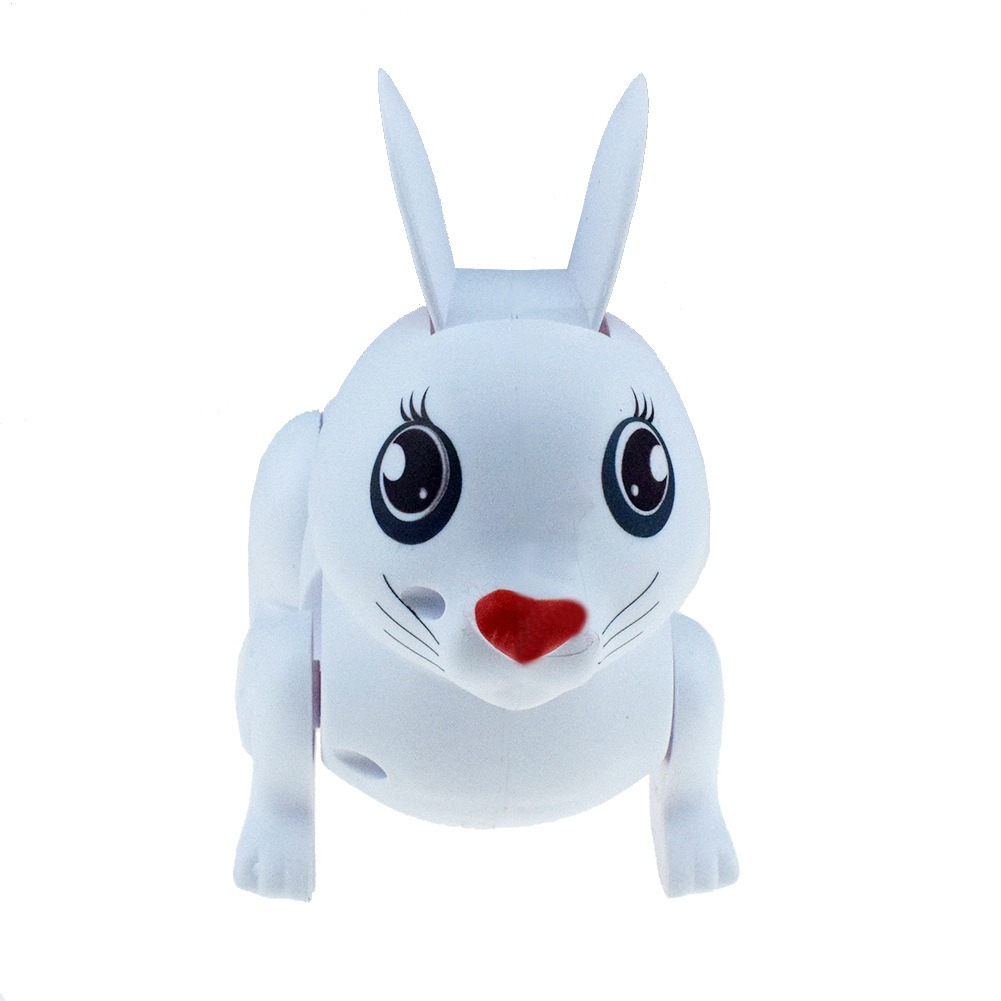 新奇有趣塑料电动兔子粉兔子小白兔模型玩具速卖通跨境货源