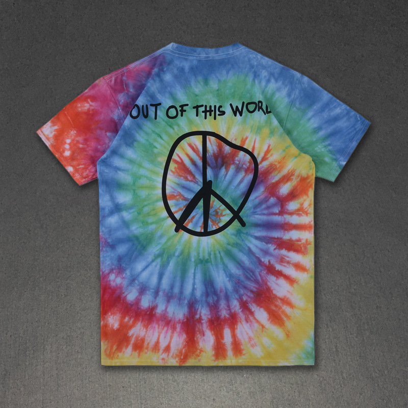 travis scott astroworld 短袖t恤astroworld europe tie dye短袖