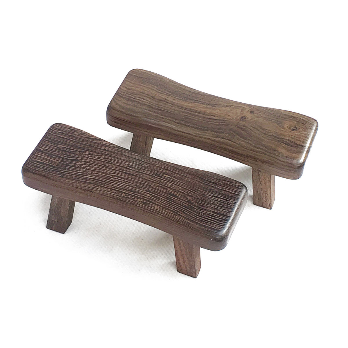 黑檀木红木木枕头 颈椎枕头实木护颈枕保健枕睡枕硬枕鸡翅木枕凳