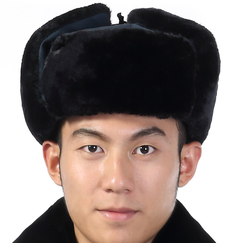 2011新式保安棉帽 雷锋帽 保安冬装帽 防寒帽子 冬帽 执勤帽子