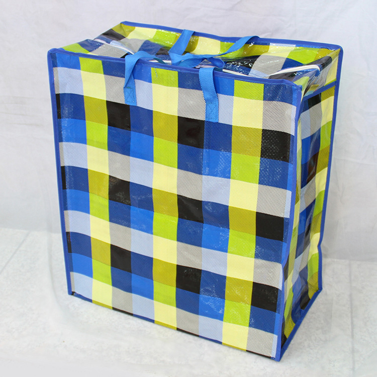 时尚彩色印花手提编织袋 pp塑料覆膜购物蛇皮袋 可定制家用收纳袋