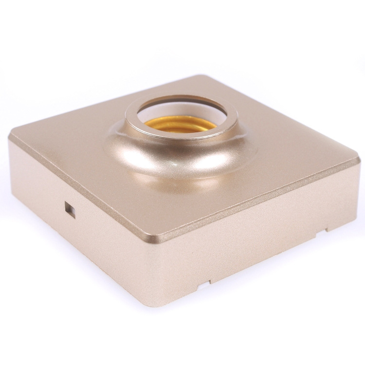 明装灯座_86型明装灯座e27灯座吸顶式灯座家用金色平装 - 阿里巴巴