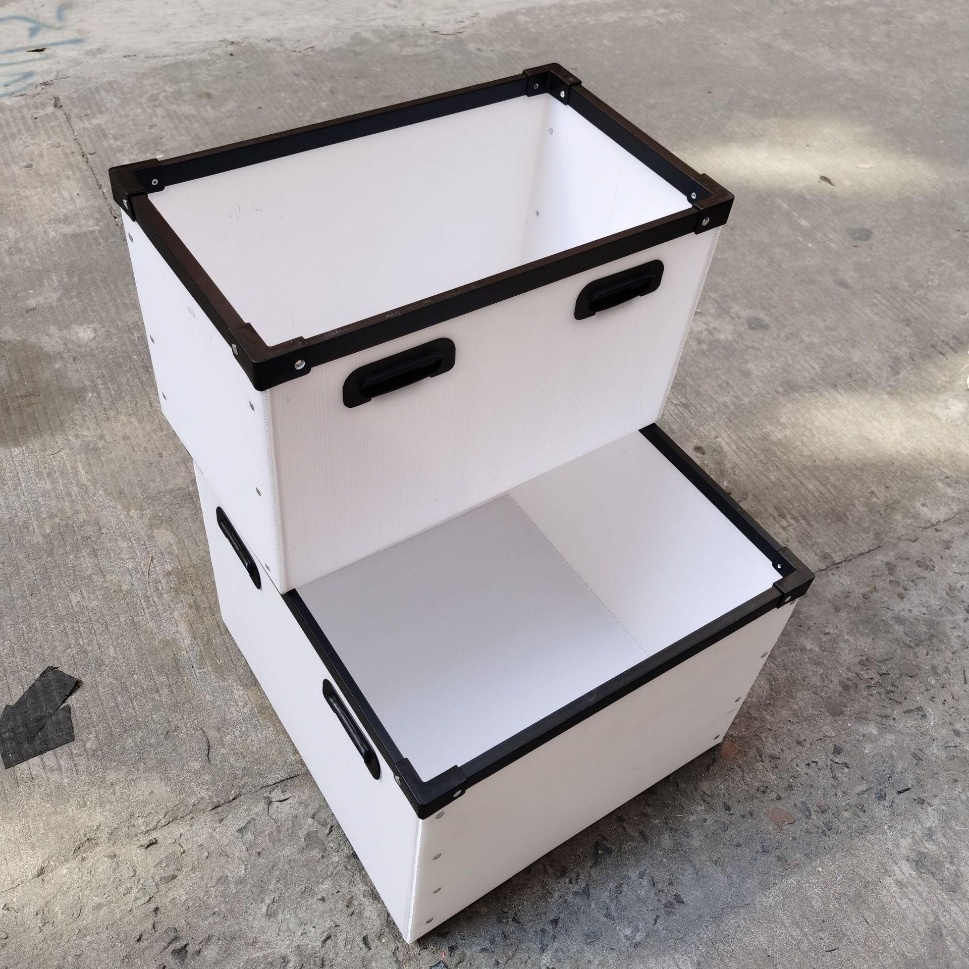 来样来搞定制塑胶pp中空板骨架箱上海电子包装防静电pp板周转箱