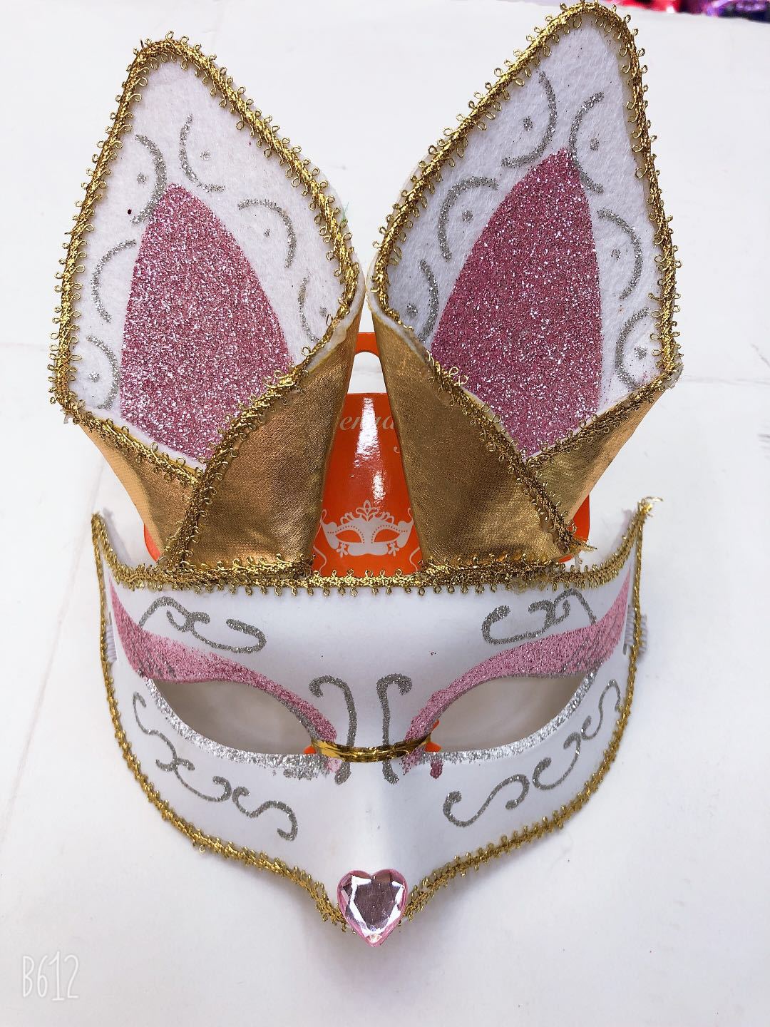 Factory Wholesale Halloween Masquerade Cute Fox Mask with Ears Venice Evening Party Ball