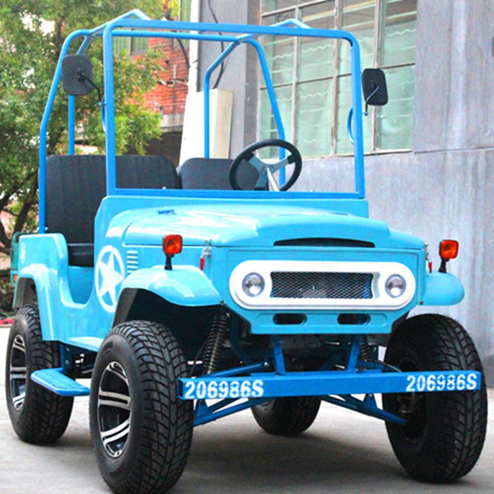 成人电动车吉普越野车油电混合电动四轮汽车敞篷越野车电动观光车