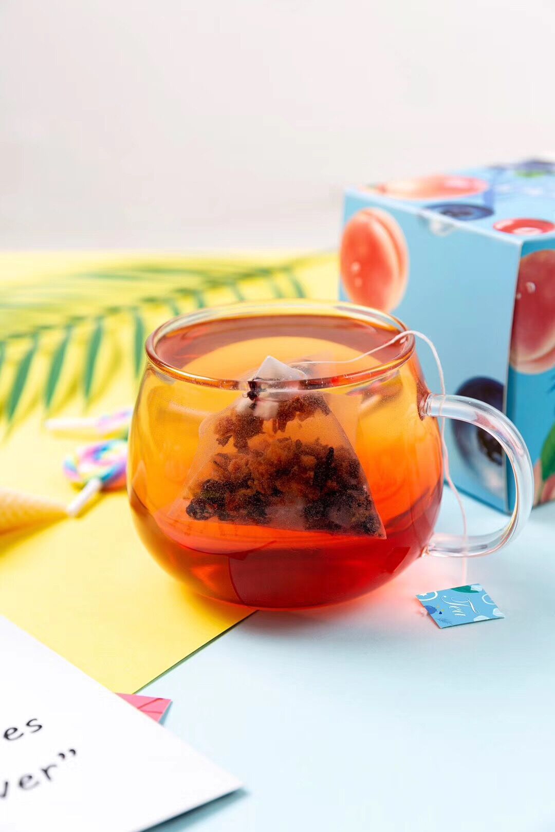 大货批发新鲜蜜桃蔓越莓茶干片组合盒装 即泡水果茶诚招代理