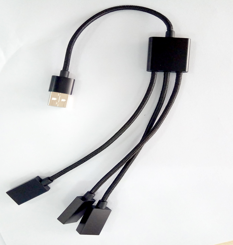 otg转接线 otg一拖三多功能转接头适用于安卓乐视usb接口转接线