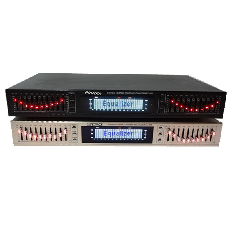 eq665均衡器hifi发烧家用eq均衡调音器双10段立体声 高中低音调节