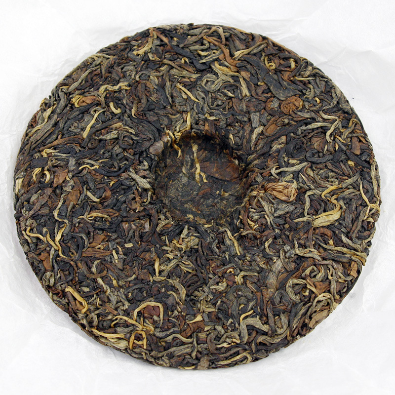 2021年滇红茶饼茶叶云南帕沙古树晒红茶200g小饼功夫红茶耐泡笋壳