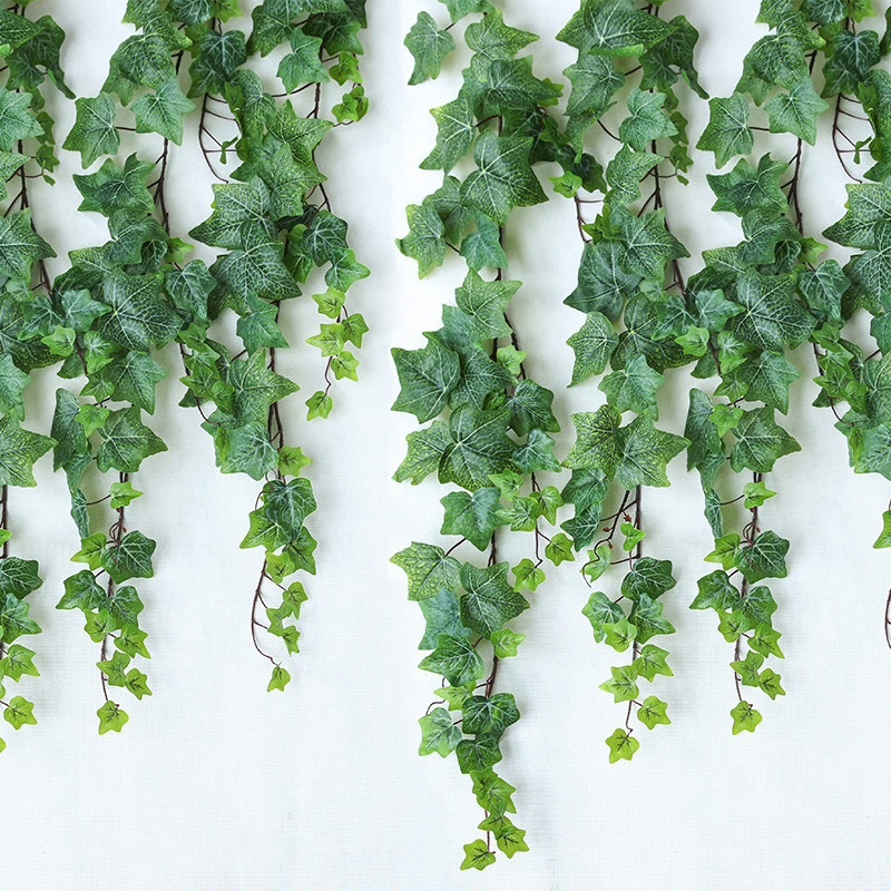 高仿常春藤仿真花植物假花藤条装饰花塑料花管道遮挡缠绕绿叶藤蔓